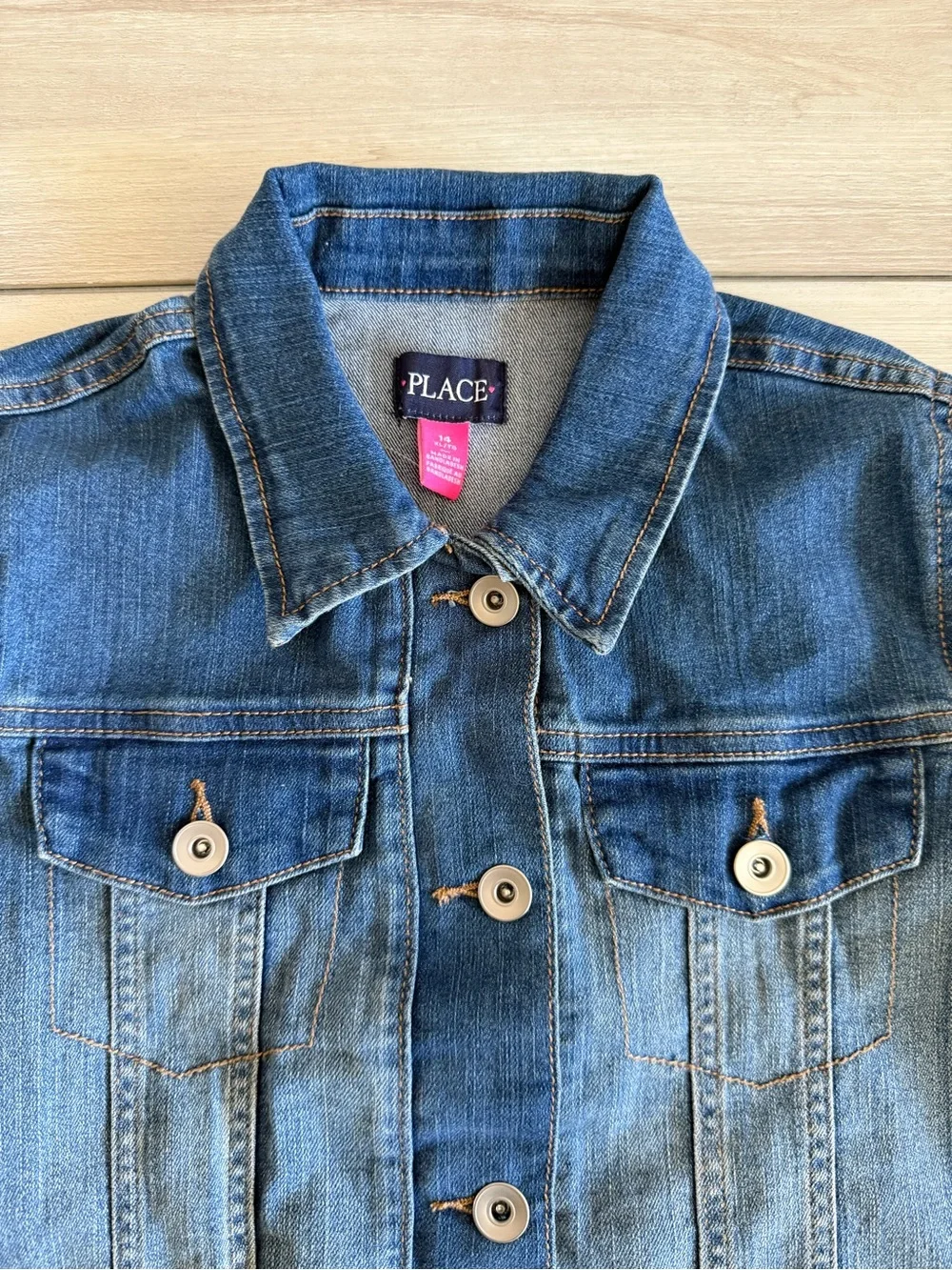 The Children's Place Denim Jacket Blue XL NWT